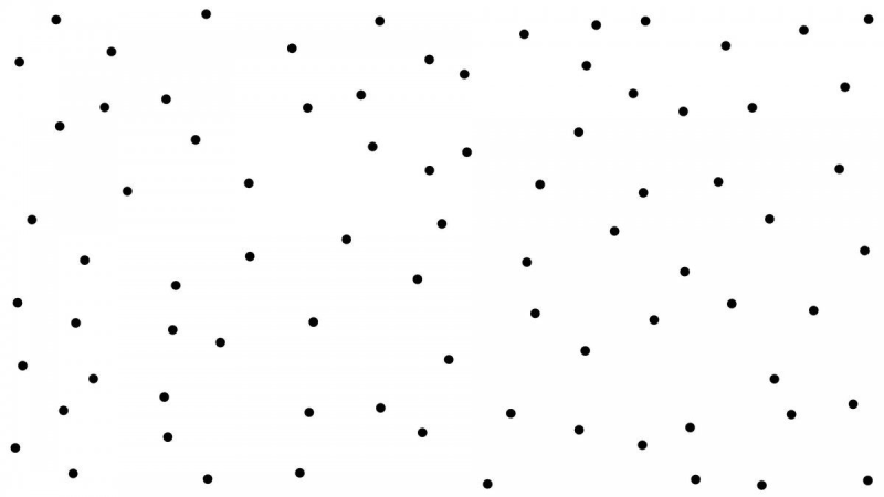 Много точек на белом фоне