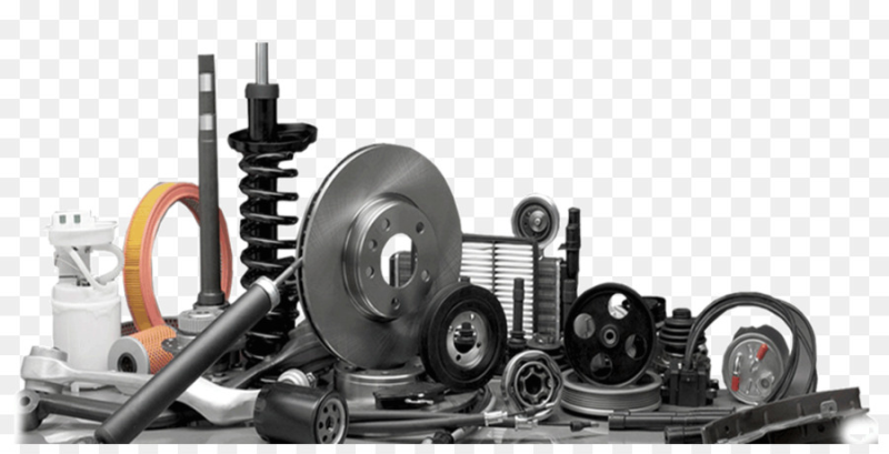 Автозапчасти на прозрачном фоне