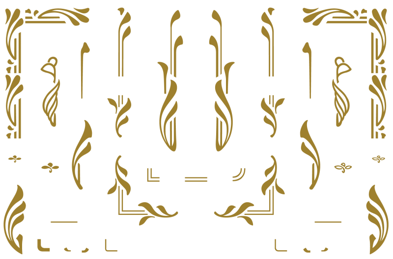 Узоры в стиле Модерн вектор