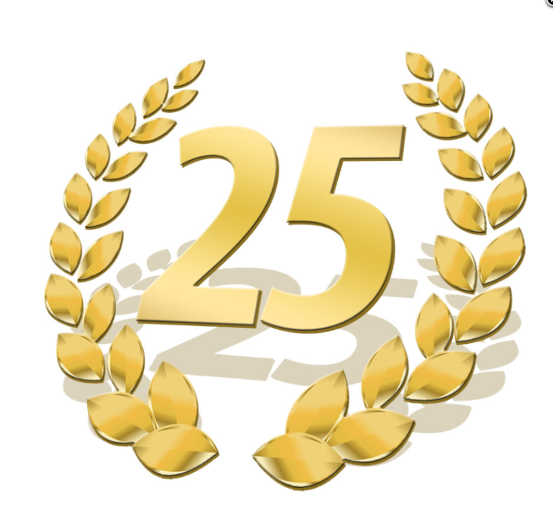 Цифра 25 красивая