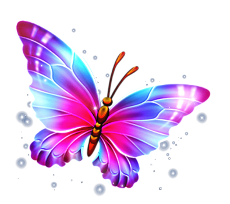 Бабочка фиолетовая