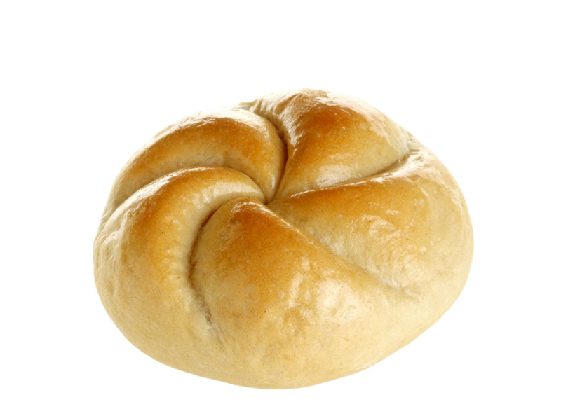 Булочка на белом фоне