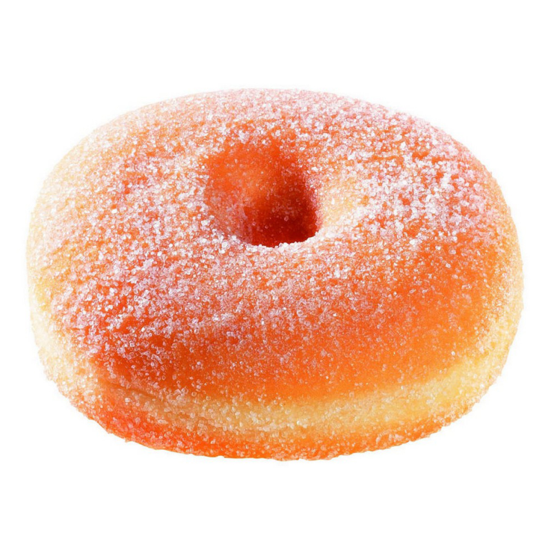 Пончик на белом фоне