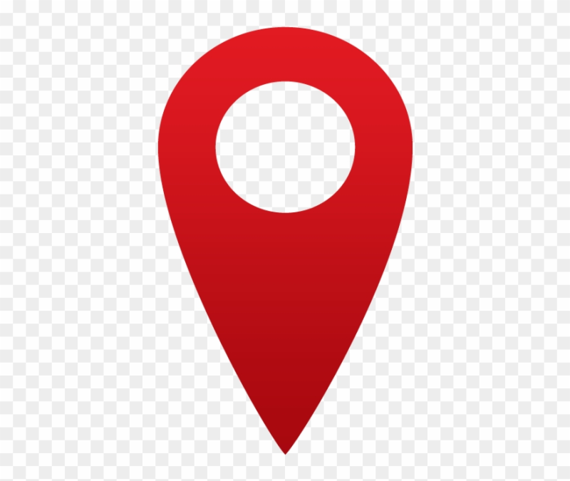 Значок геолокации красный