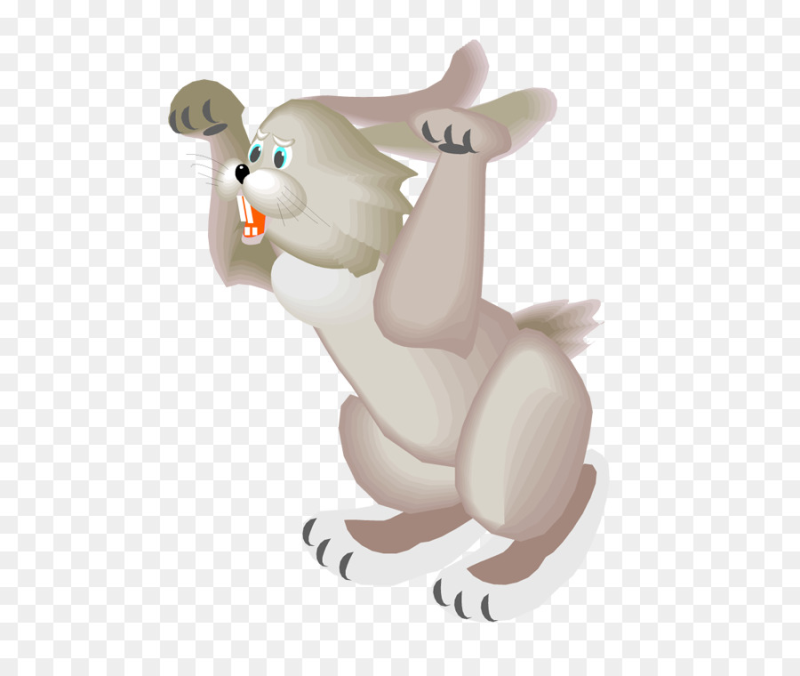 Заяц на прозрачном фоне