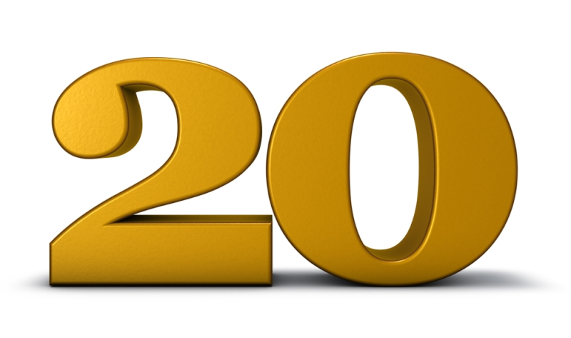 Красивые золотые цифры