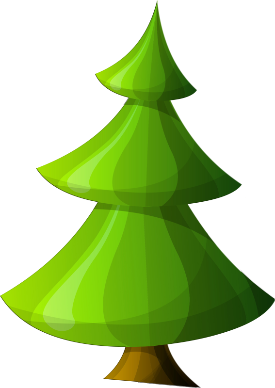 Елочка на прозрачном фоне