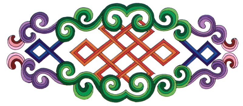 Бурятский орнамент Хамар угалза