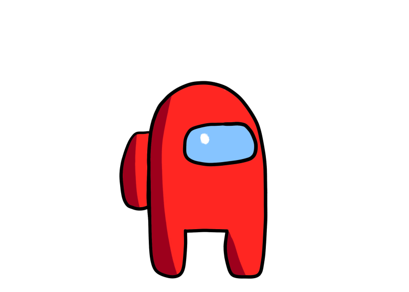 Амонг АС герои на белом фоне