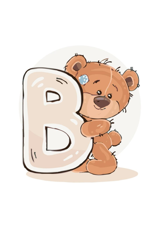 Буквы с медвежатами