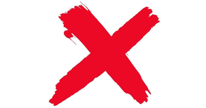 Красный крестик