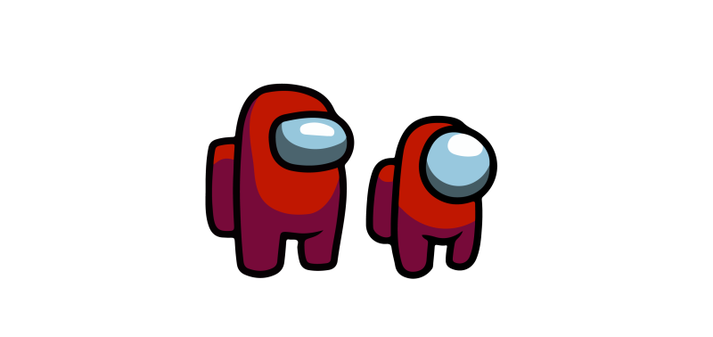 Red crewmate among us