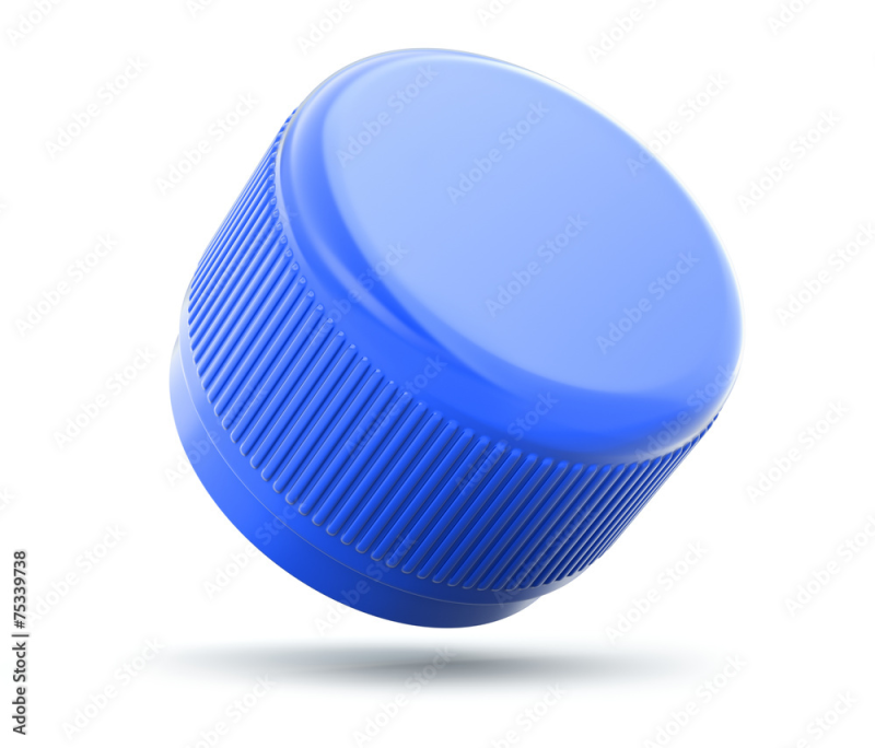 Крышки от бутылок на белом фоне