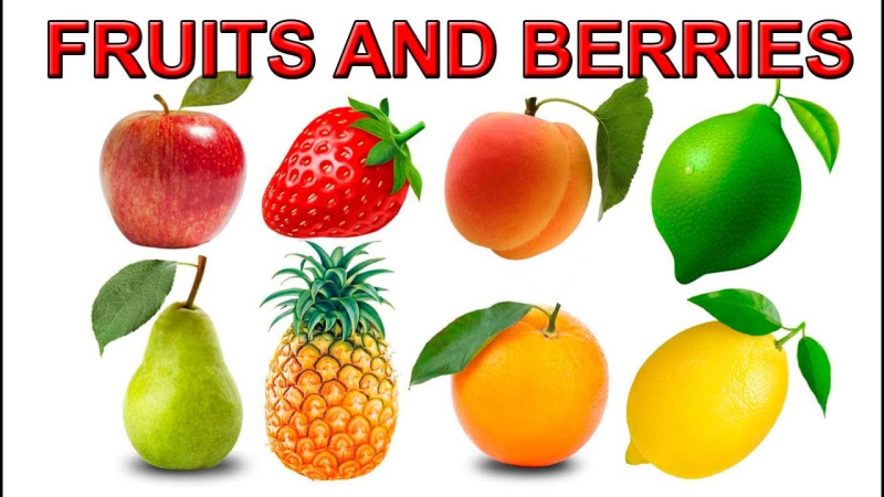 Фрукты по отдельности