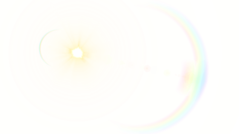 Блик солнца без фона