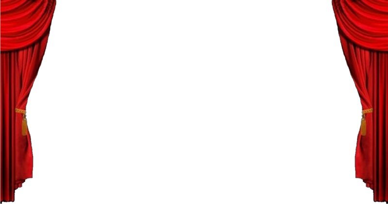 Театральные шторы на прозрачном фоне