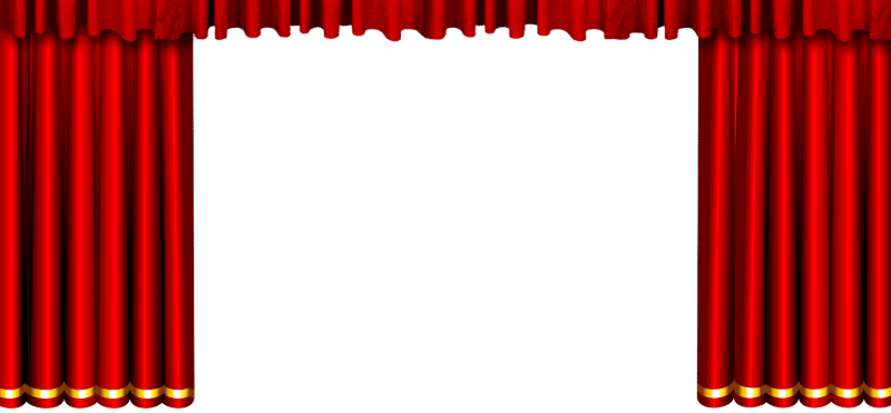 Театральный занавес на прозрачном фоне