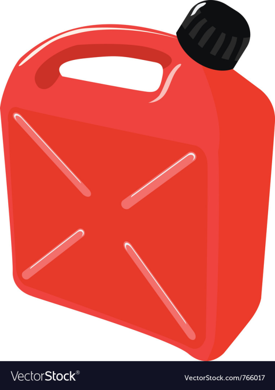 Канистра для бензина пластиковая красная
