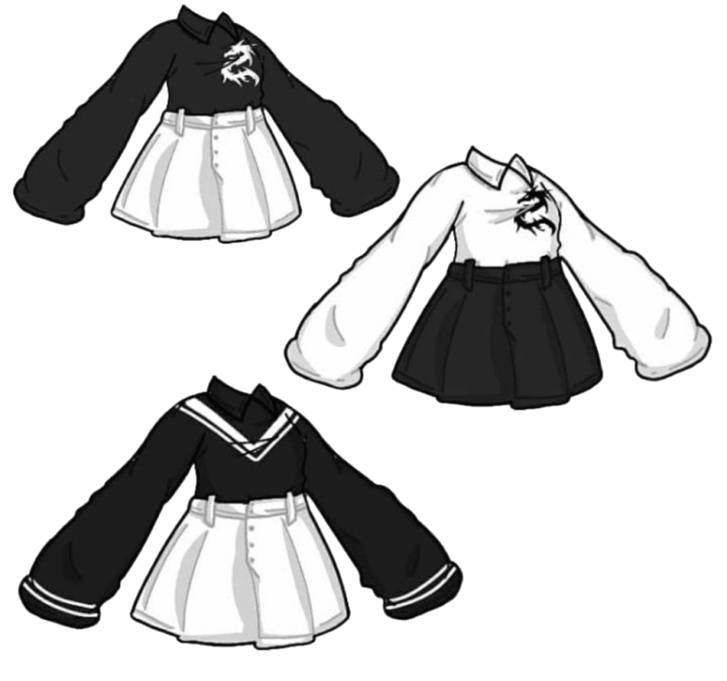 Костюм горничной гача лайф