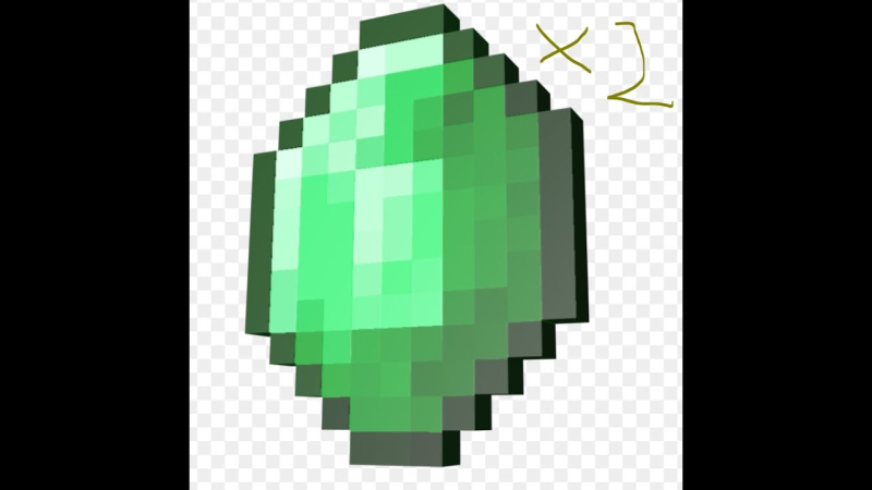 Изумрудные вещи из МАЙНКРАФТА