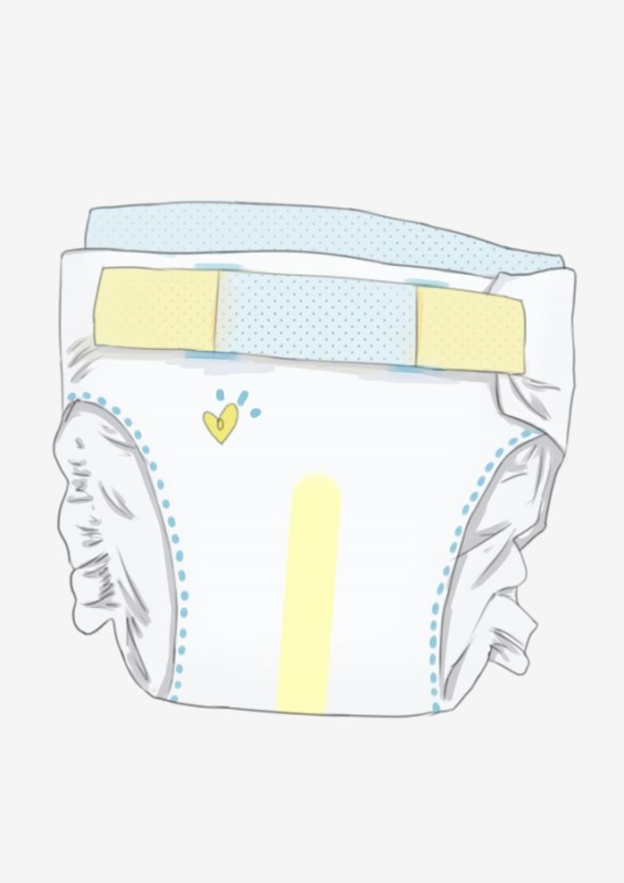 Младенец в подгузнике