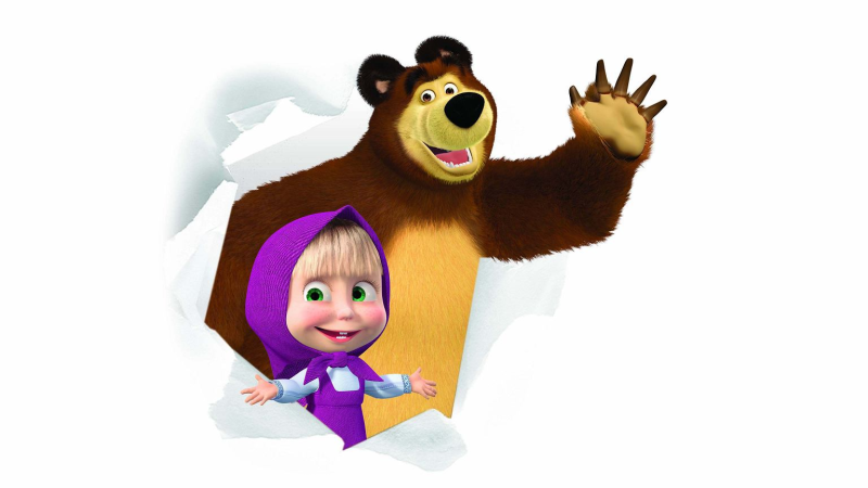 Маша и медведь фон