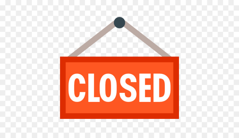Вывеска closed