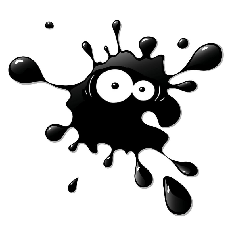 Клякса с глазами