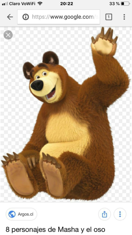 Маша и медведь на белом фоне