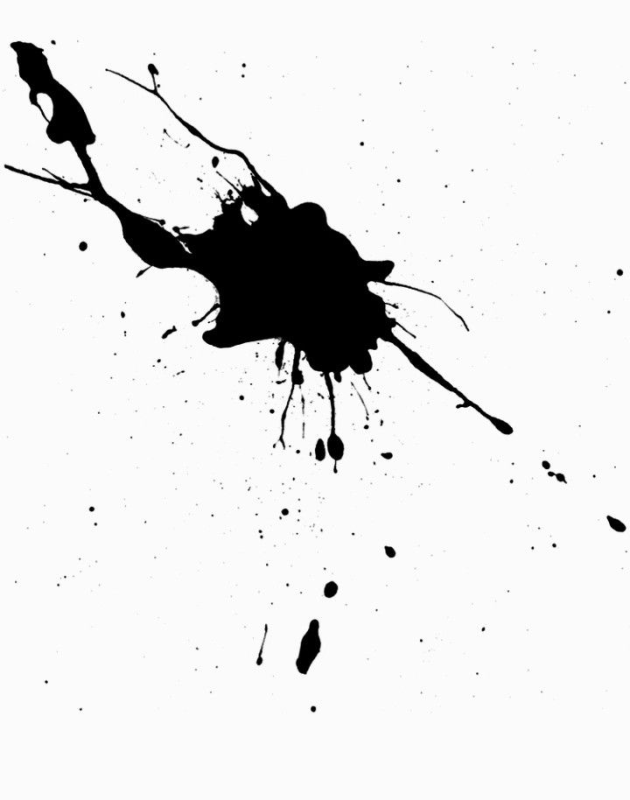 Клякса черно белая