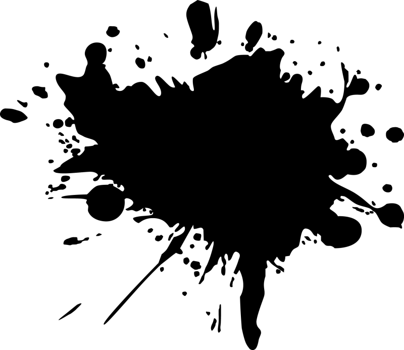 Клякса кистью