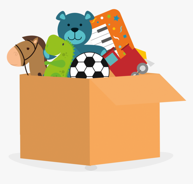 Детские игрушки на прозрачном фоне