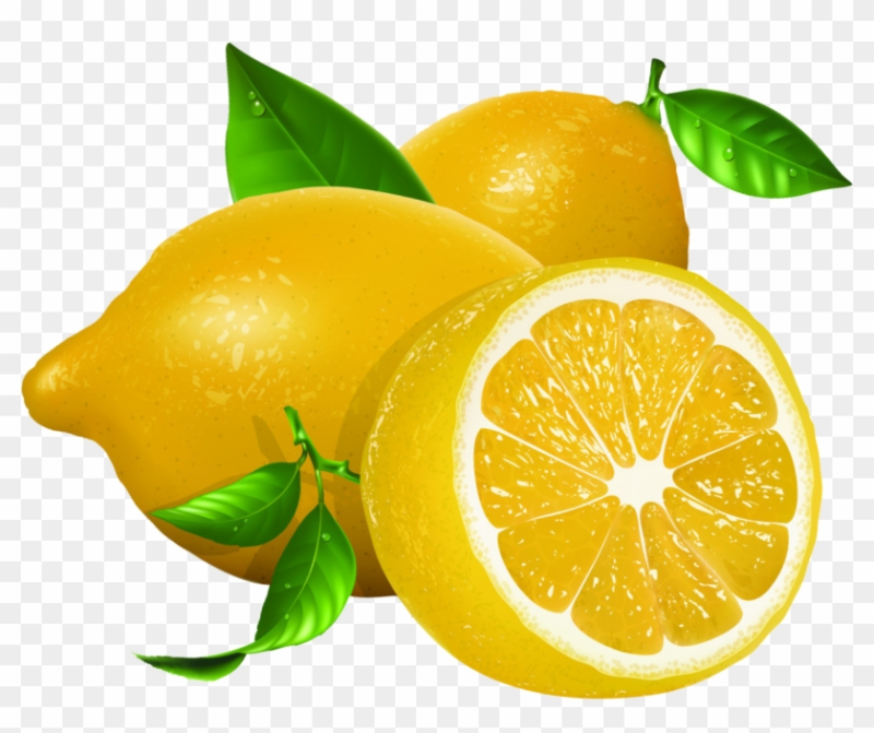 Лимон на белом фоне