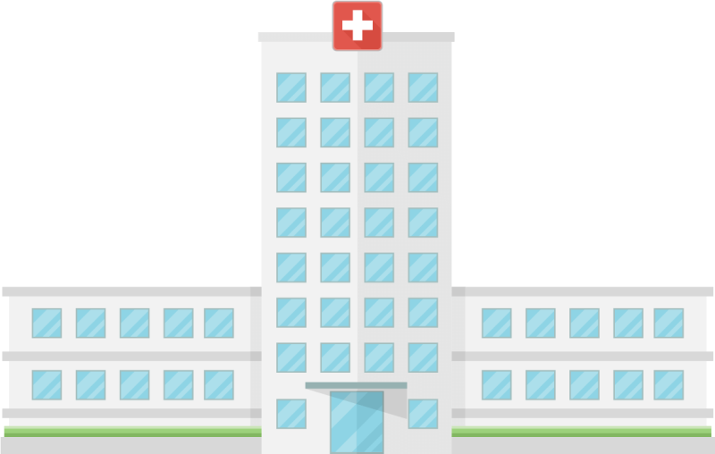 Больница для детей на прозрачном фоне