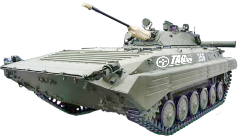 БМП-2 С минным тралом