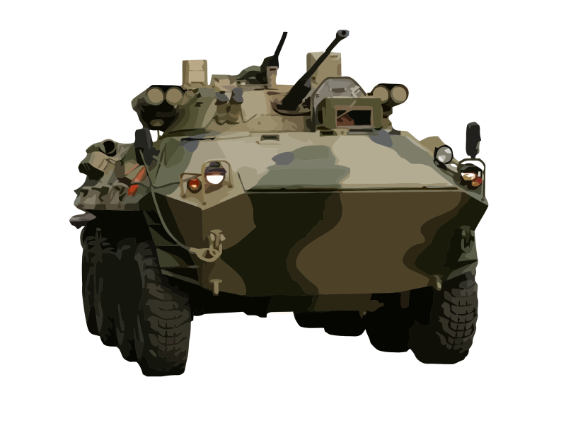 Бронетранспортер на прозрачном фоне