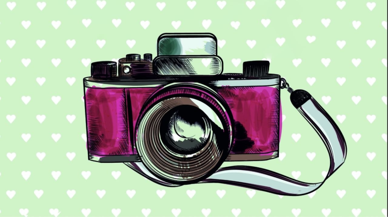 Нарисованный фотоаппарат