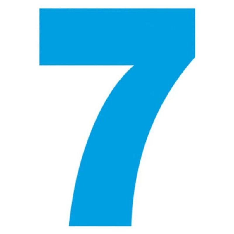 Цифра 7 цветная