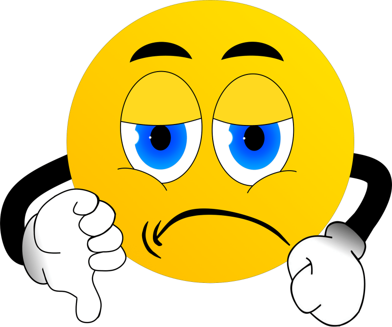 Грустный и веселый смайлик