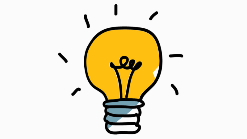 Лампочка мультяшная