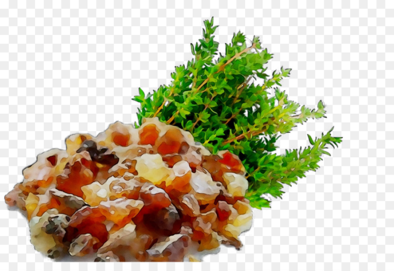 Смола мирры на белом фоне