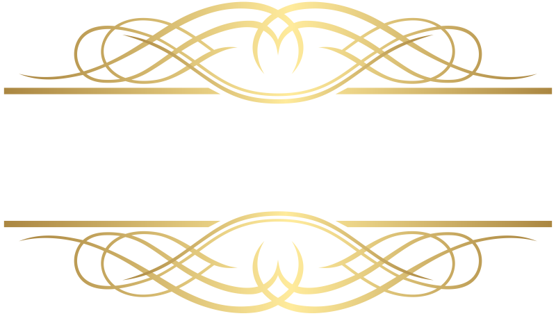 Золотой орнамент на прозрачном фоне