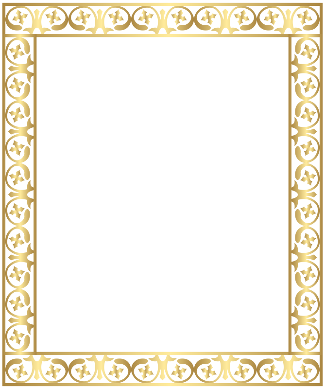 Рамка золото