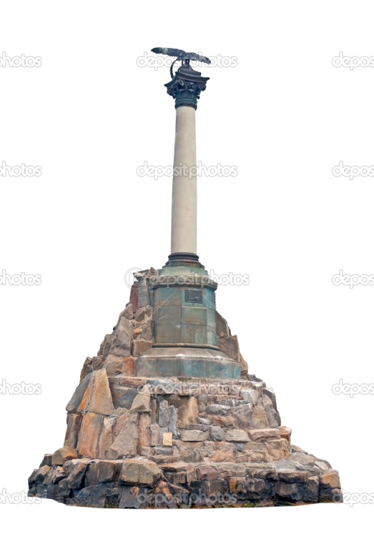 Памятник затопленным кораблям Севастополь вектор