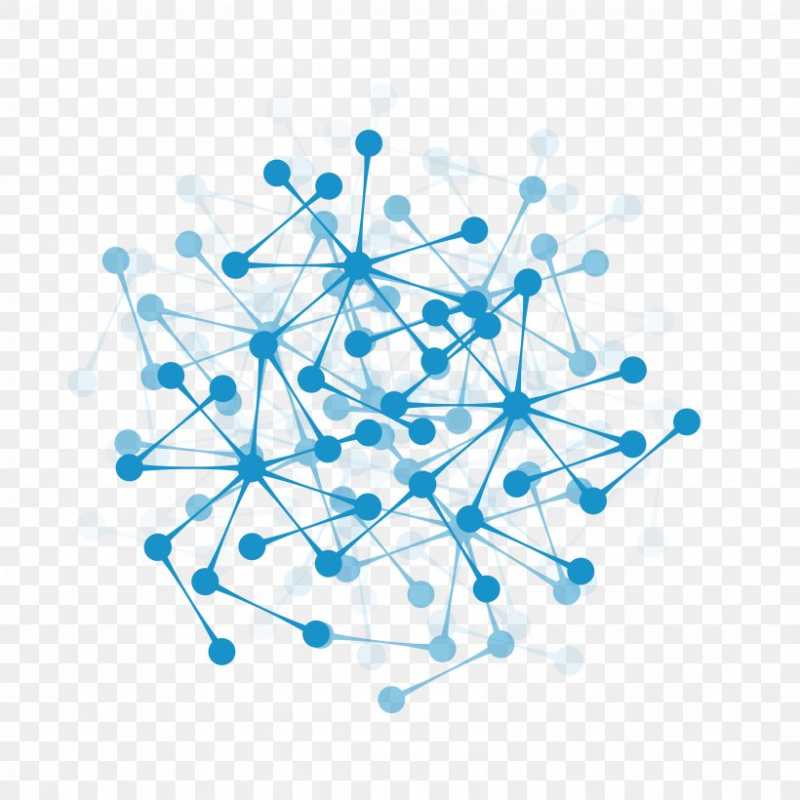 Молекулы на прозрачном фоне