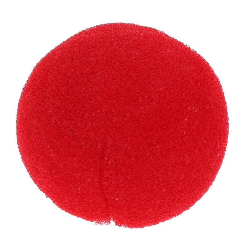 Клоунский нос на прозрачном фоне