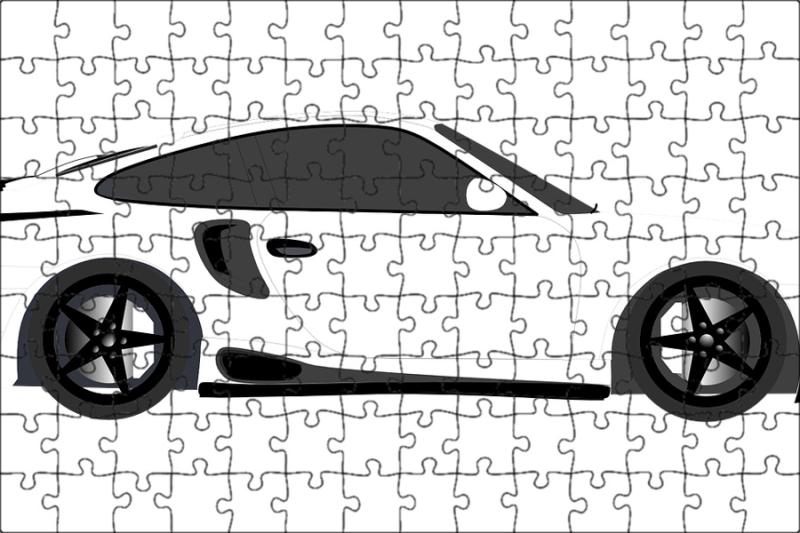 Машина сбоку вектор