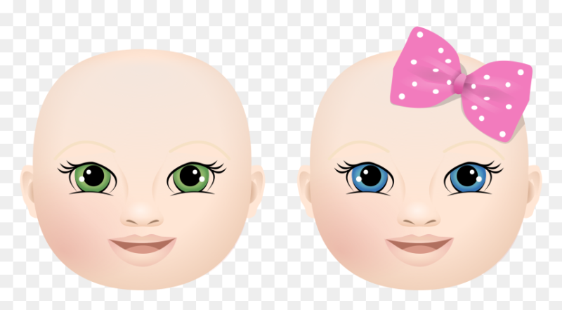 Голова без волос для детей