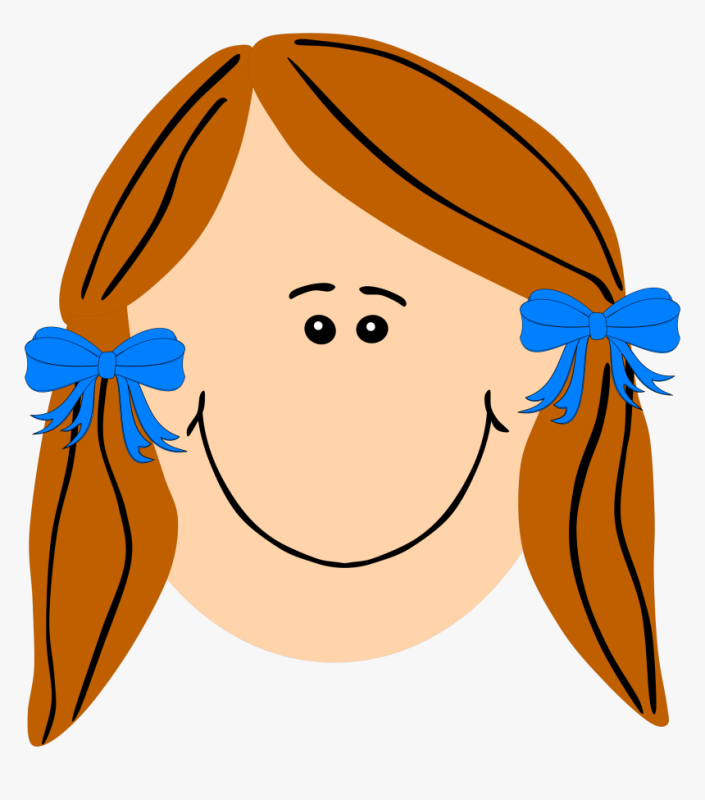 Мультяшное лицо девочки