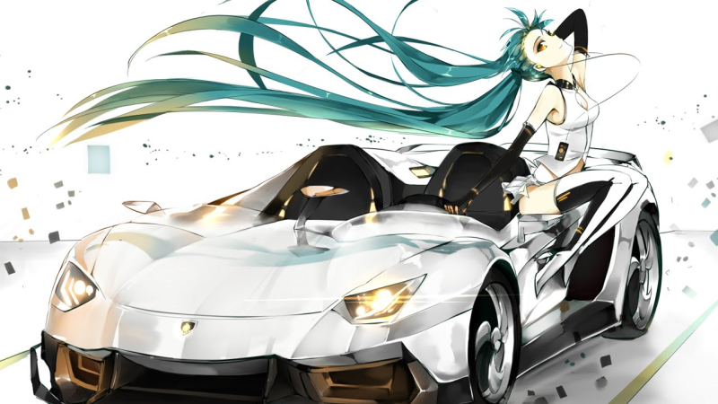 Хатсуне Мику аниме с авто
